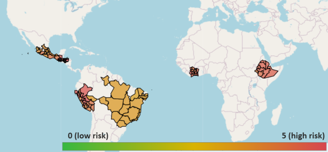 Subnational child labour risk scores for the coffee sector