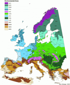 European Environmental Stratification: click to enlarge