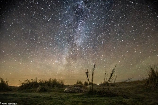 De Melkweg is goed te zien op vrijdag nacht (foto: Jeroen Hoekendijk)