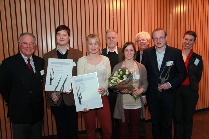 Van links naar rechts: Sebastian Hoenen, Anna Wegner, Hanna Rövenich, Frans Boogaard