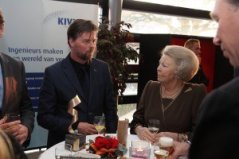 Gijs van den Boomen samen met prinses Beatrix